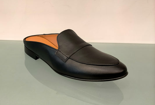Sabot Mocassino Lonigro in pelle nera