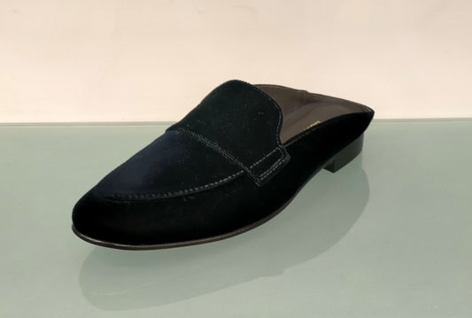 Sabot Mocassino Lonigro in velluto nero