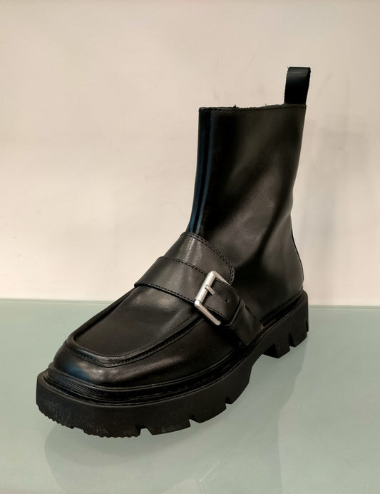 Stivaletti ASH in pelle nera
