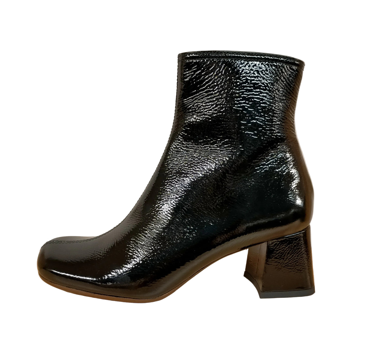 Stivaletti CHIE MIHARA MUKI in vernice crackle nera
