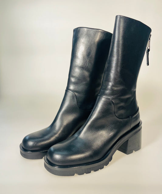 Stivaletti STRATEGIA art. A5473 in pelle nera