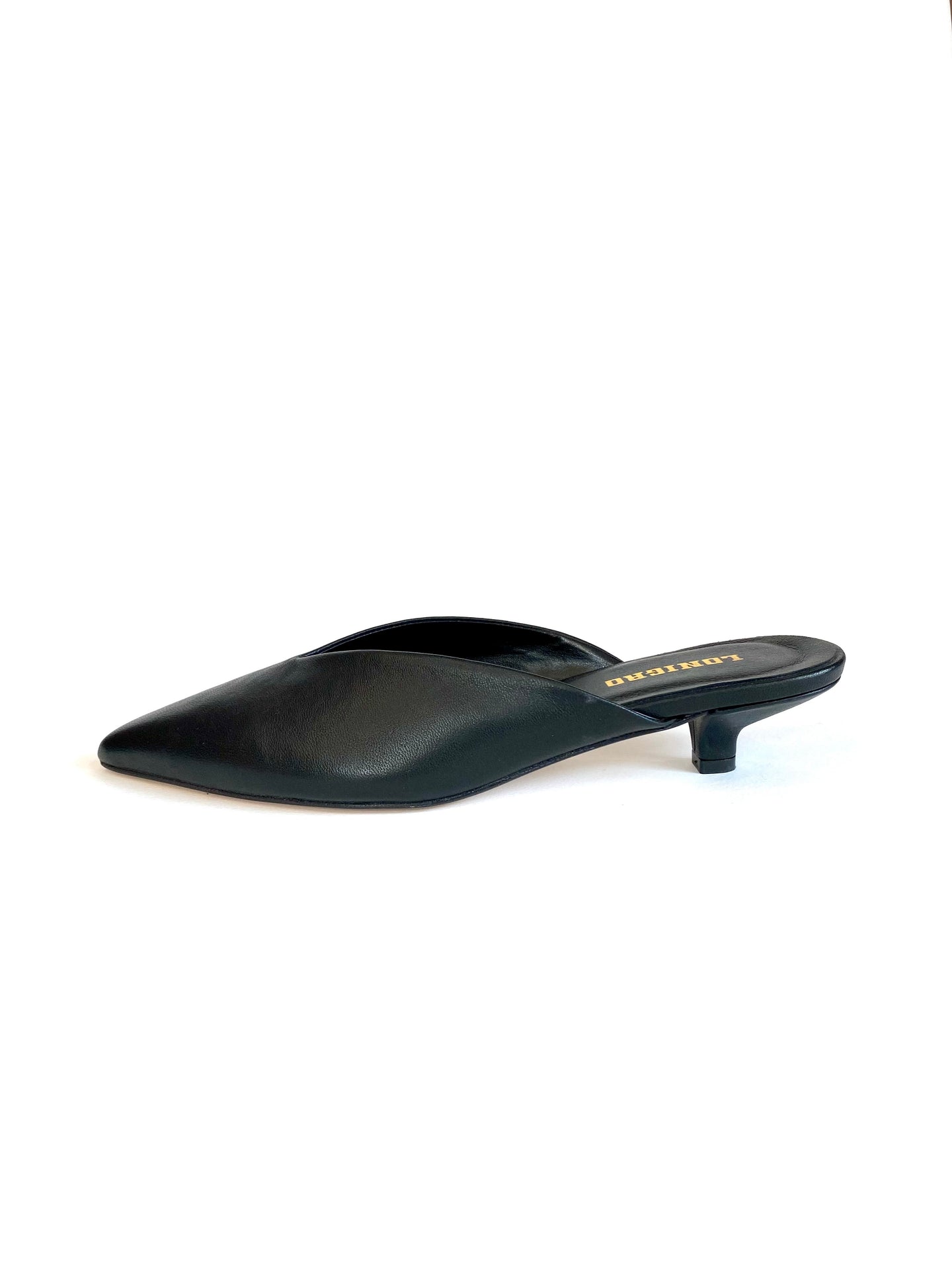 Sabot Lonigro nappa nera Q02466N