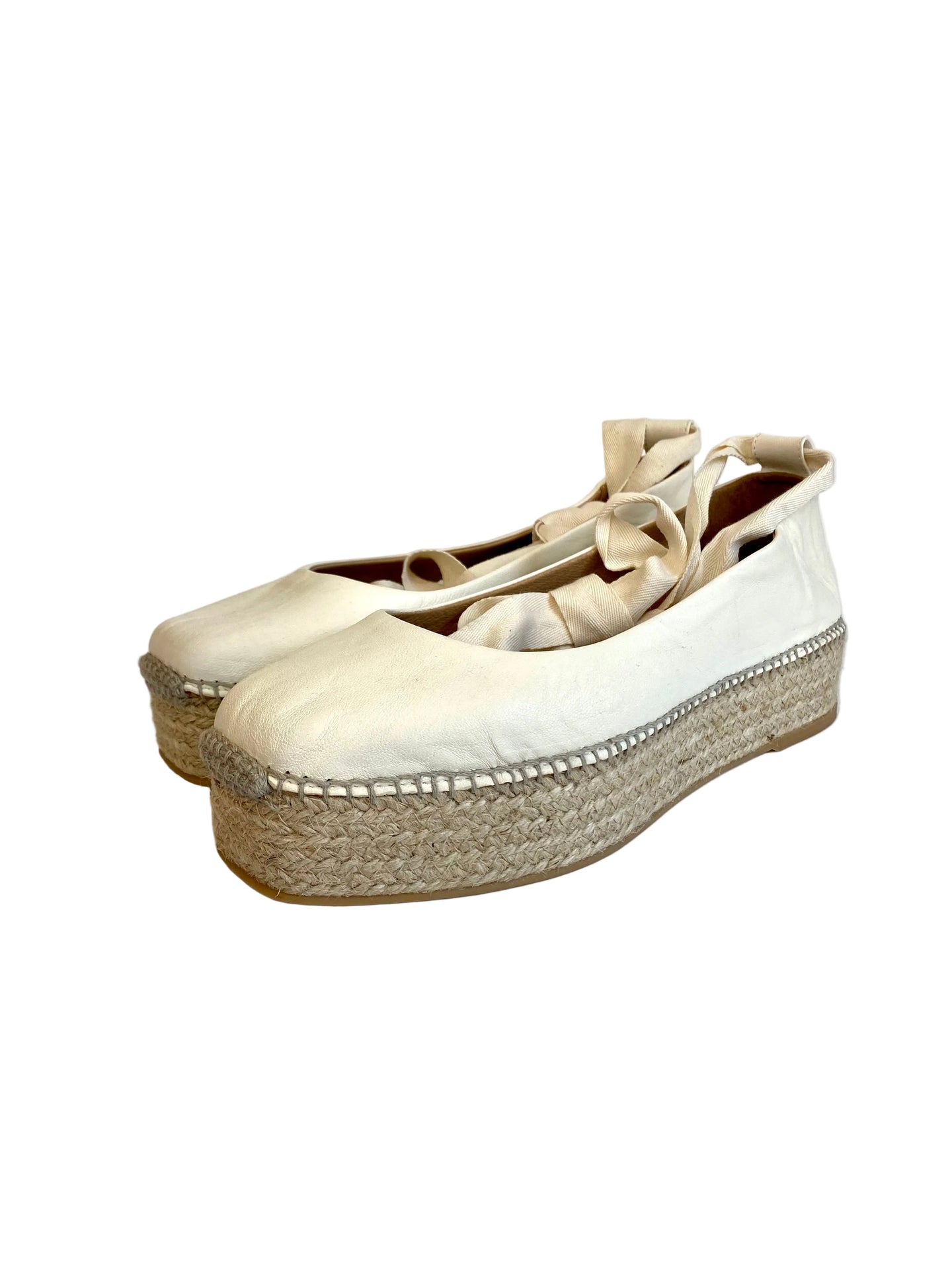 Ballerina Lonigro nappa panna zeppa corda MITSY