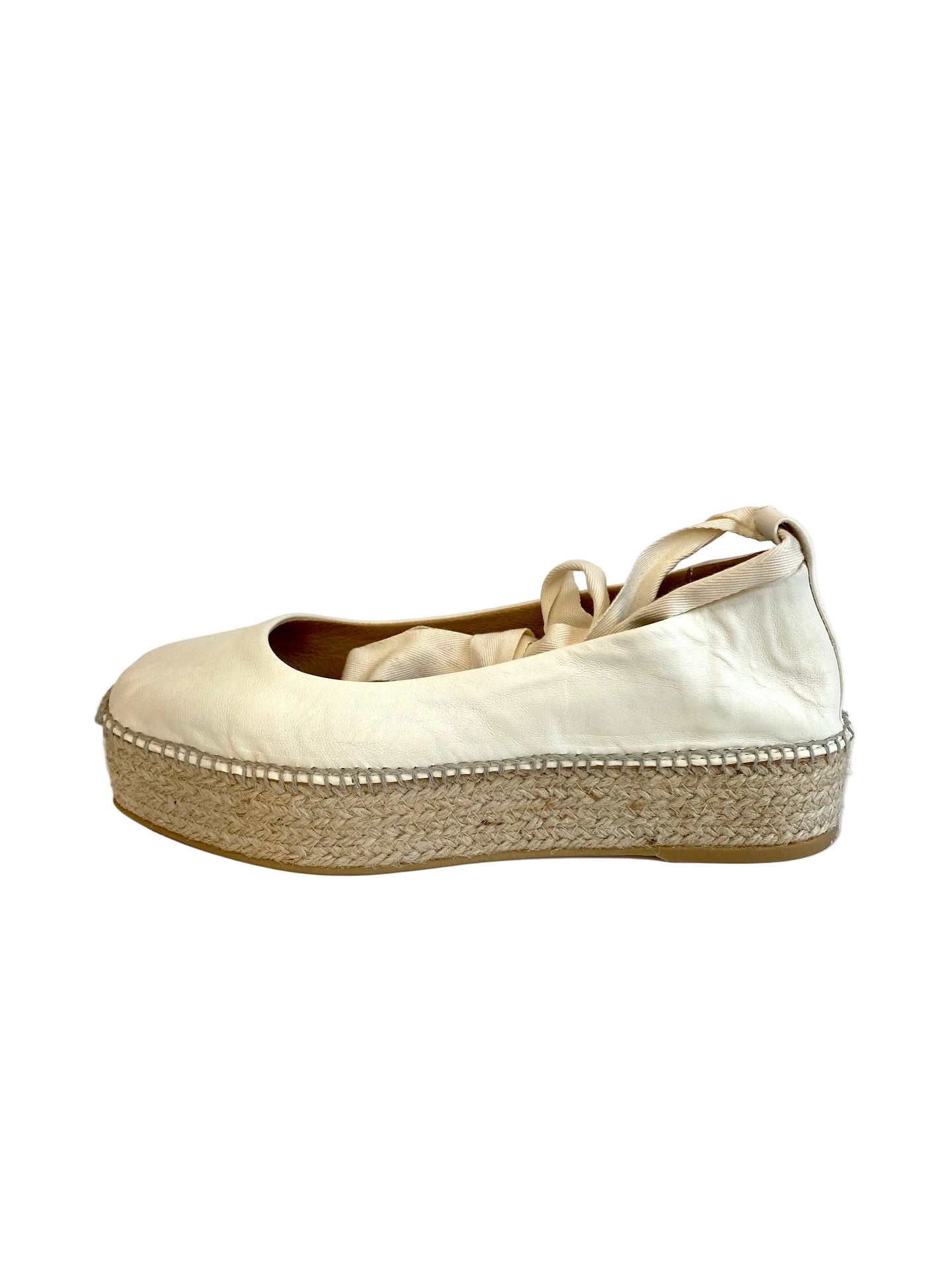 Ballerina Lonigro nappa panna zeppa corda MITSY