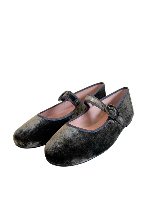 Ballerine PRETTY BALLERINAS 51552 in velluto grigio