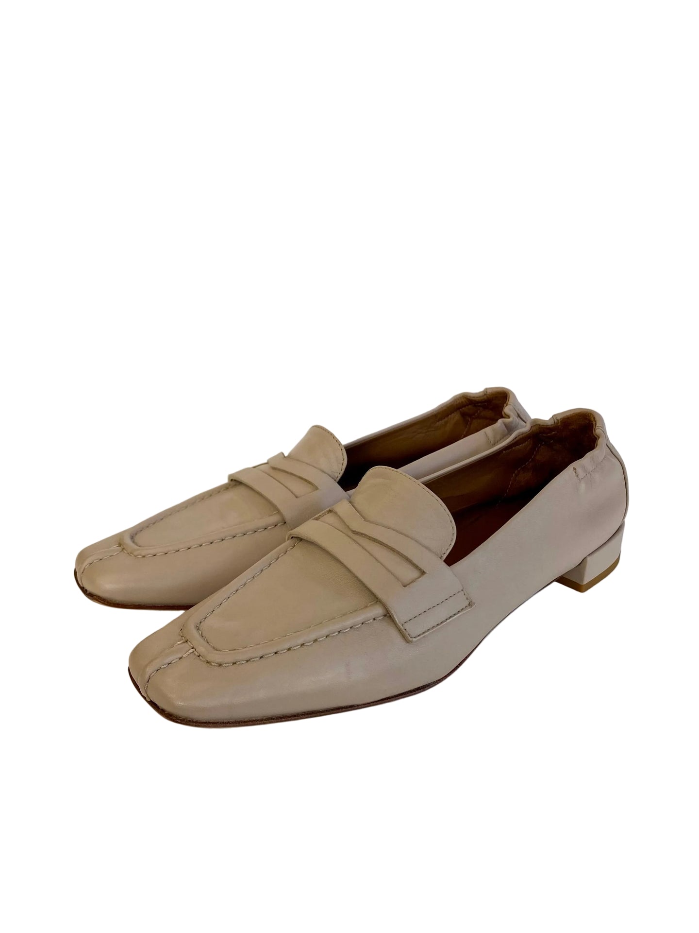 Mocassino Lonigro in nappa beige 8584