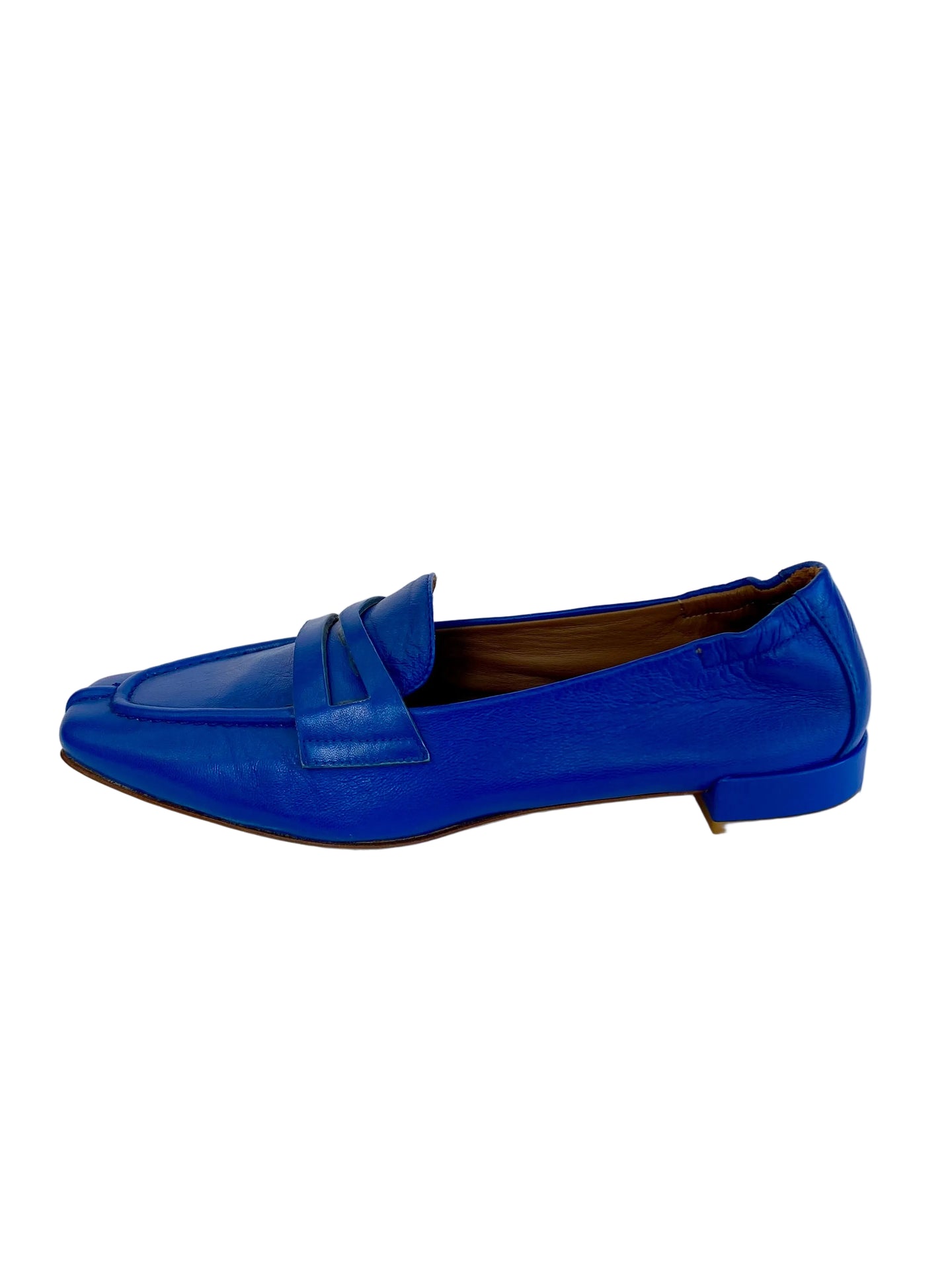 Mocassino Lonigro in nappa bluette 8584