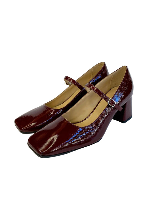 Dècolletè Mary Jane Lonigro in vernice bordeaux 2585