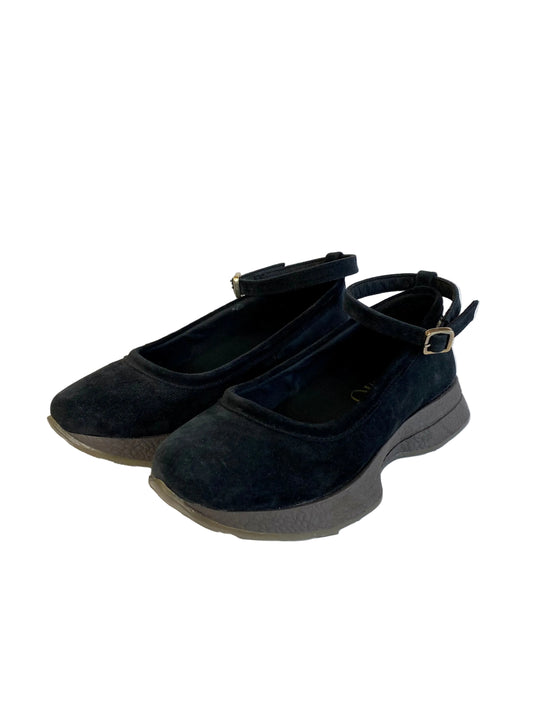 Ballerina Gaimo in camoscio nero IDONA