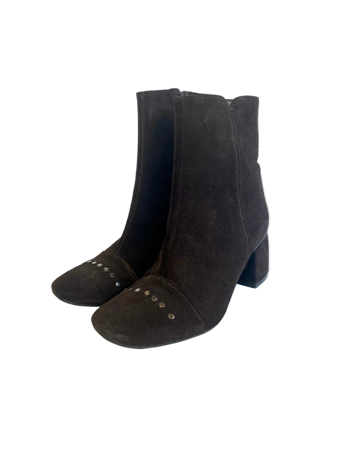 Stivaletto Kudetà camoscio moro con borchie 524705
