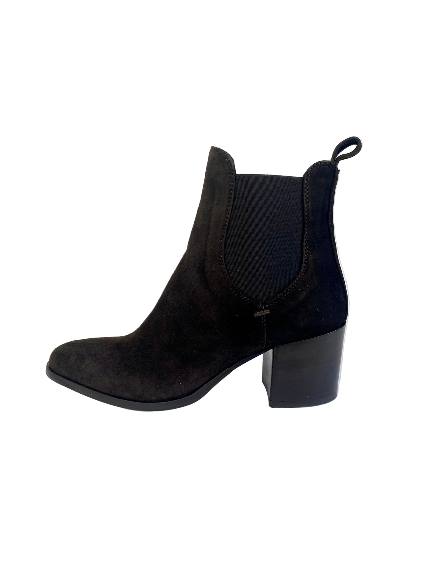 Stivaletto Lonigro camoscio marrone con elastici 595-33