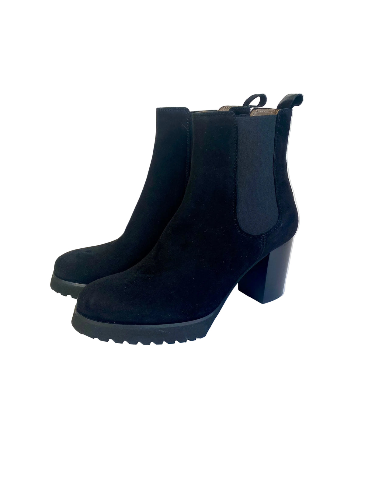 Stivaletto Lonigro camoscio nero con elastici G401