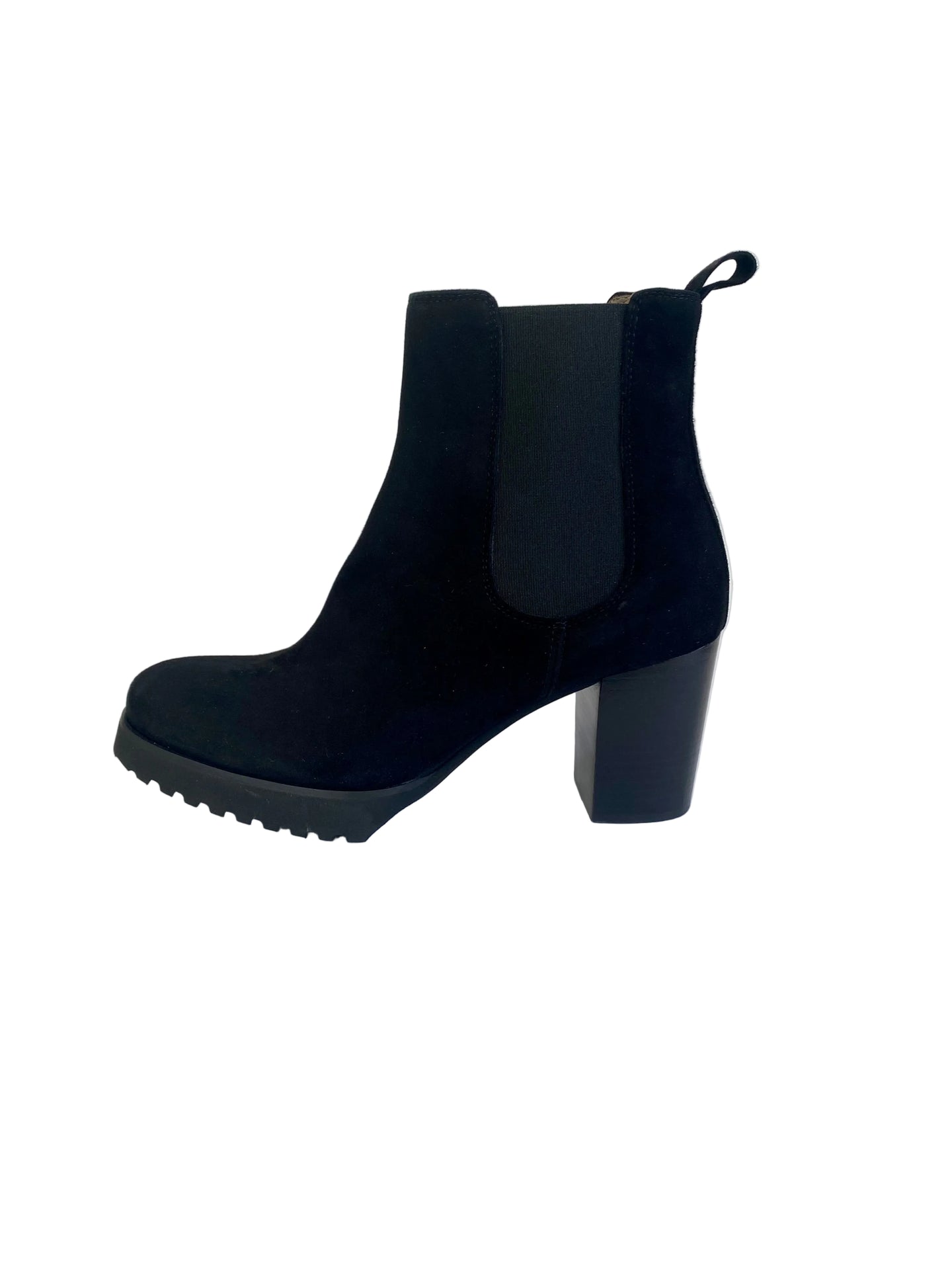 Stivaletto Lonigro camoscio nero con elastici G401