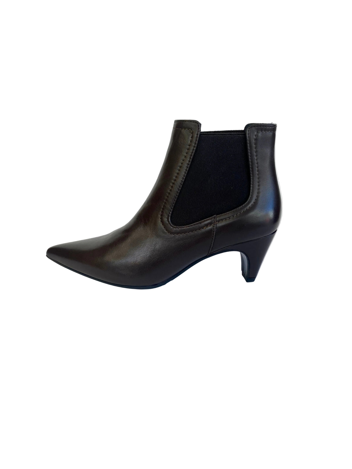 Stivaletto Lonigro pelle moro con elastici 5589