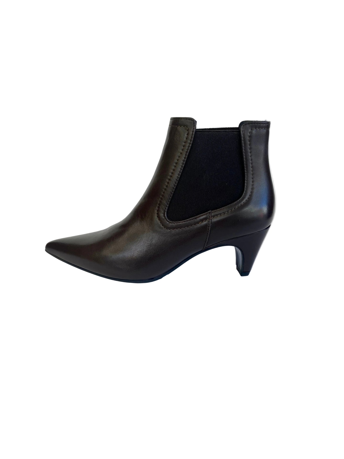 Stivaletto Lonigro pelle moro con elastici 5589