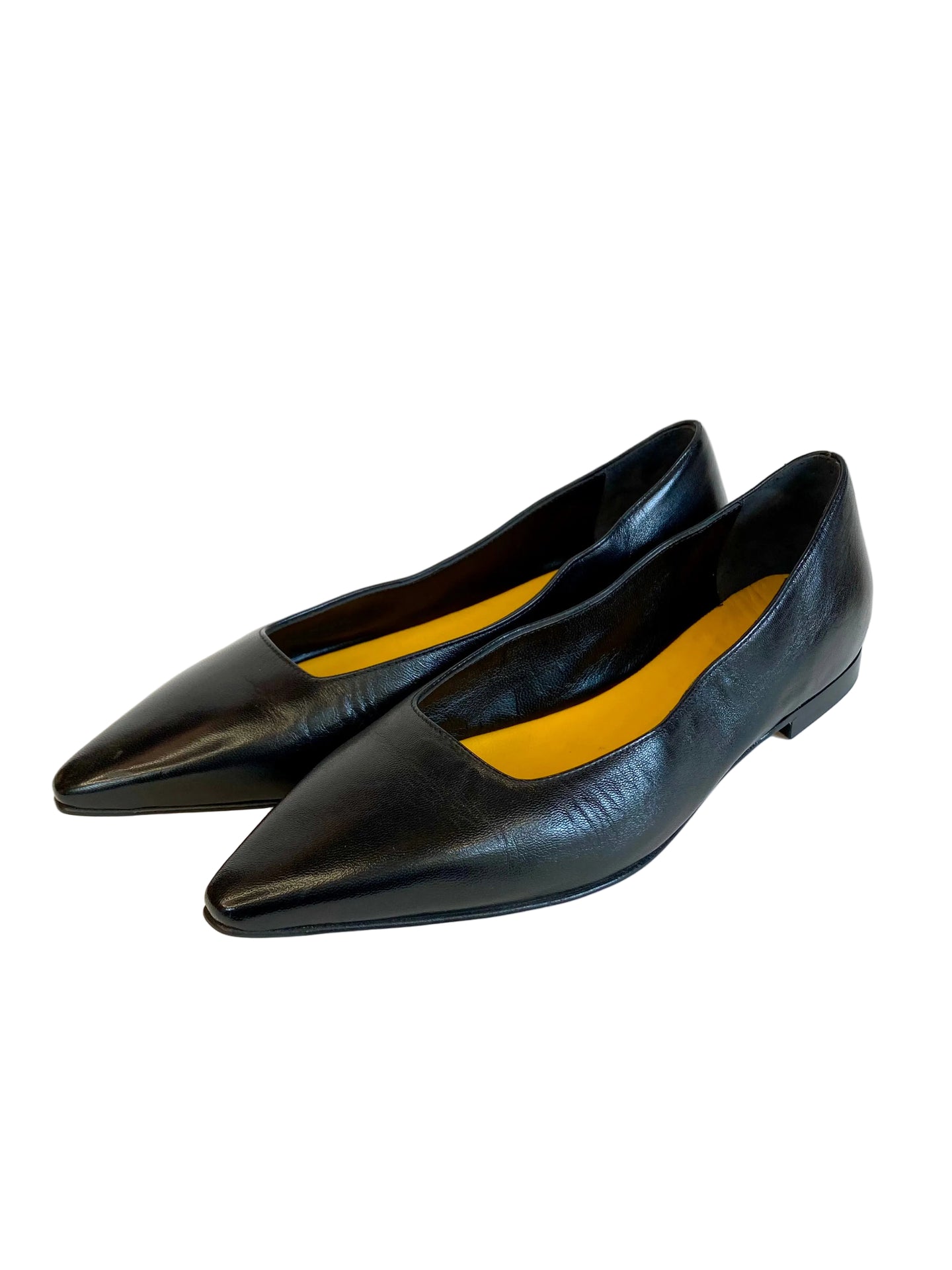 Ballerina a punta Lonigro nappa nera U312