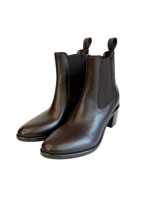 Stivaletto con elastici Strategia pelle marrone A5551
