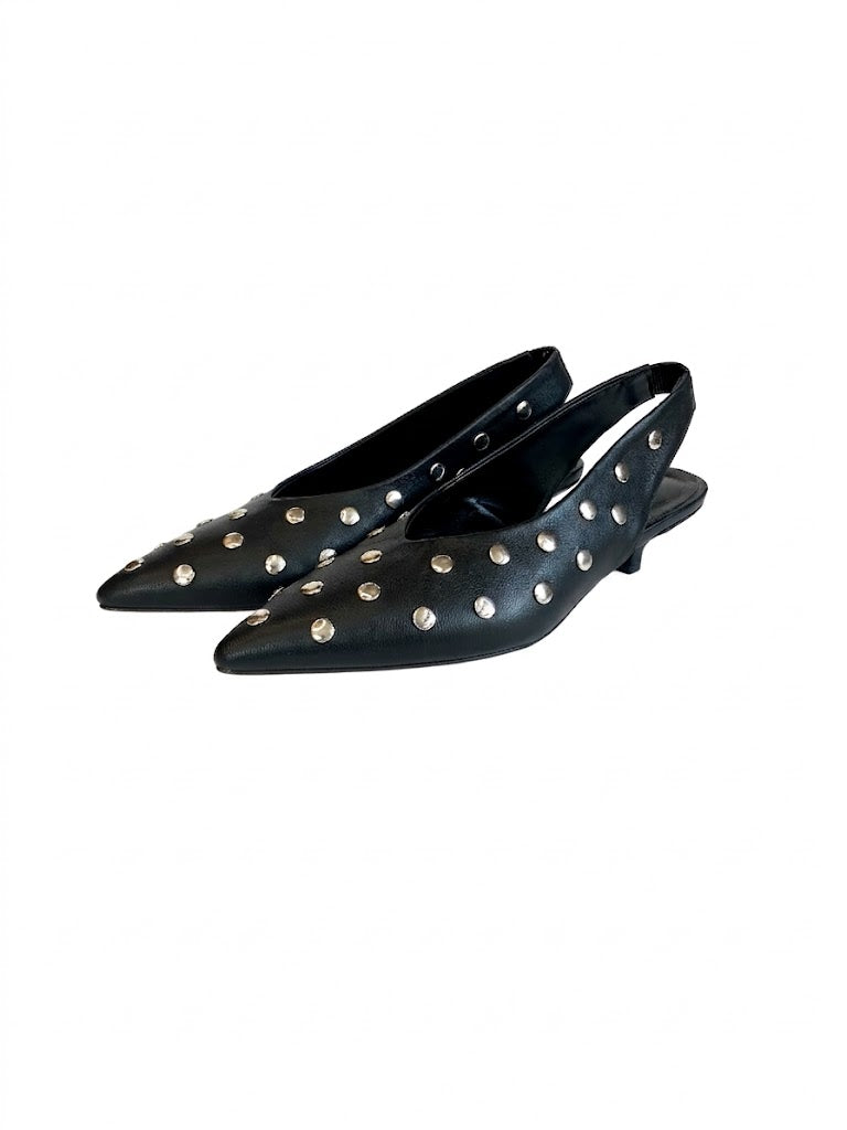 Slingback Lonigro nappa nera Q02470N
